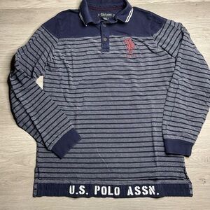 U.S. Polo Assn Shirt Mens M Medium Big Pony  Short Sleeve Slim Fit‎